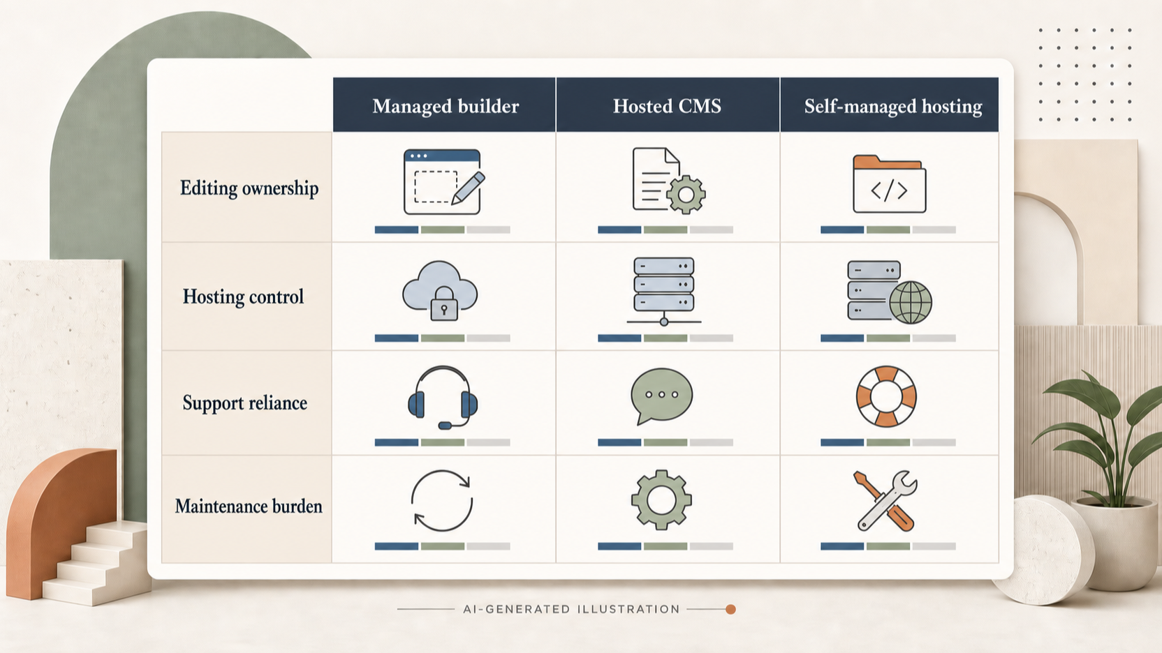 Editorial illustration for How to Choose a Website Platform That Fits Your Workflow Over Time